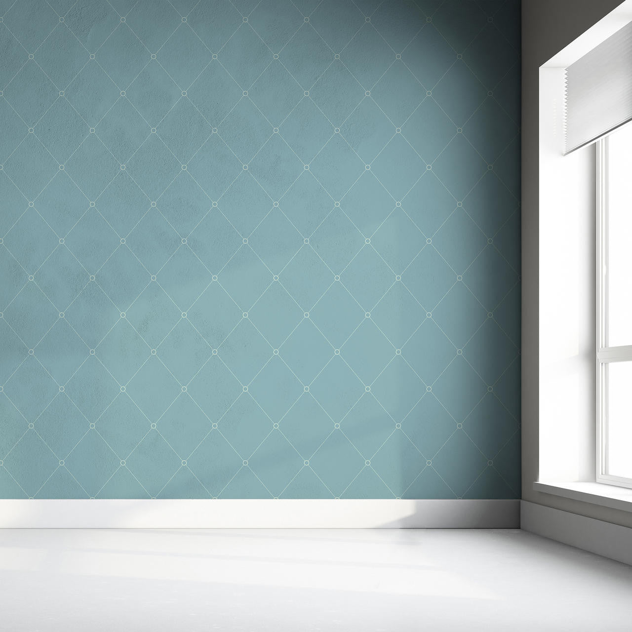 Mineheart Wallpaper Tonal Sage Quilt Outline Tapete Rolle