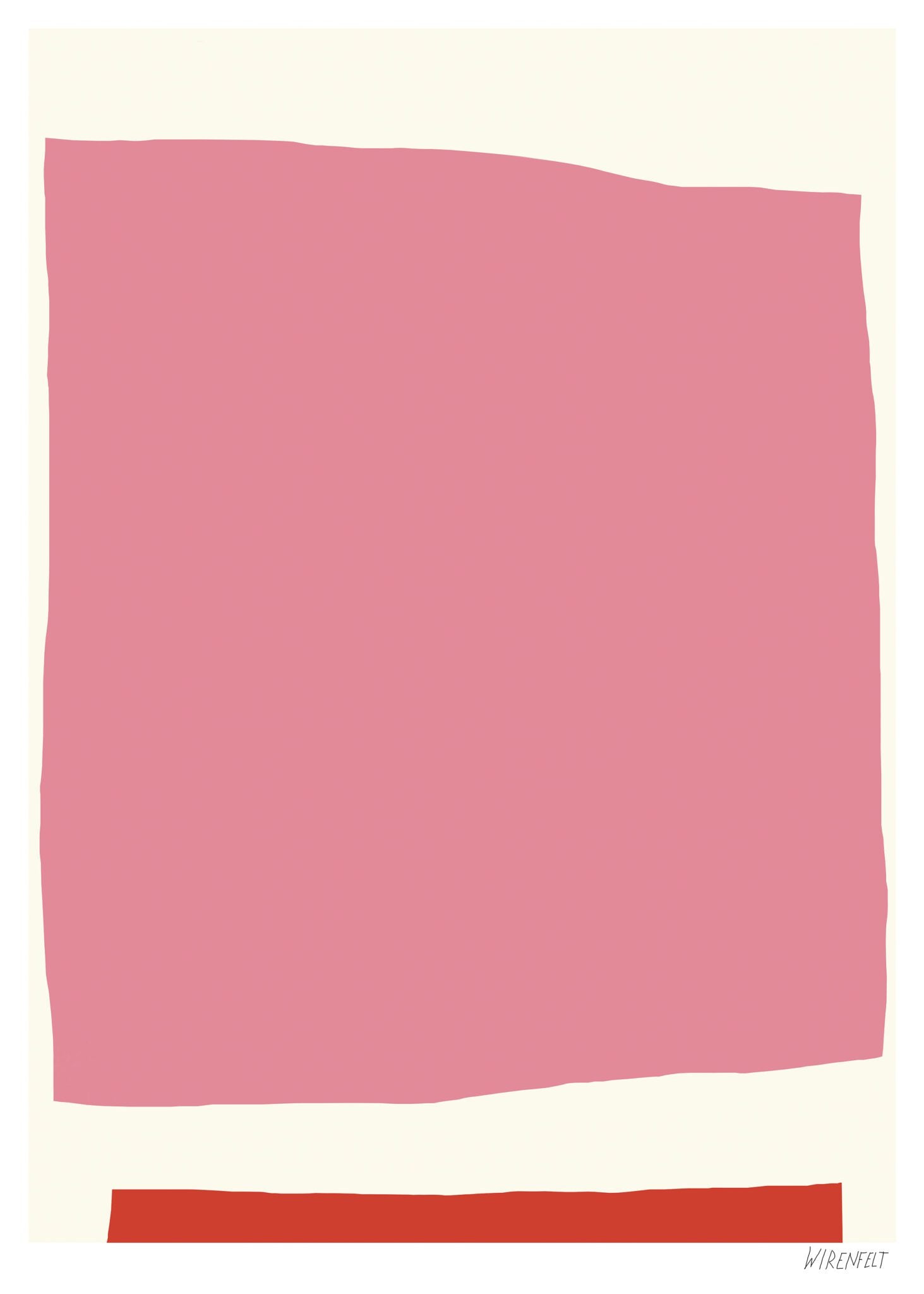 The Poster Club Ruby Kunstdruck A4 rosa-rot