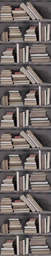 Mineheart Vintage Bookshelf Tapete Bücherregal Rolle Vintage