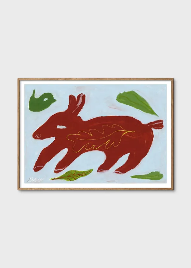 The Poster Club Art Prints Red Animal Poster 30x40 cm rot