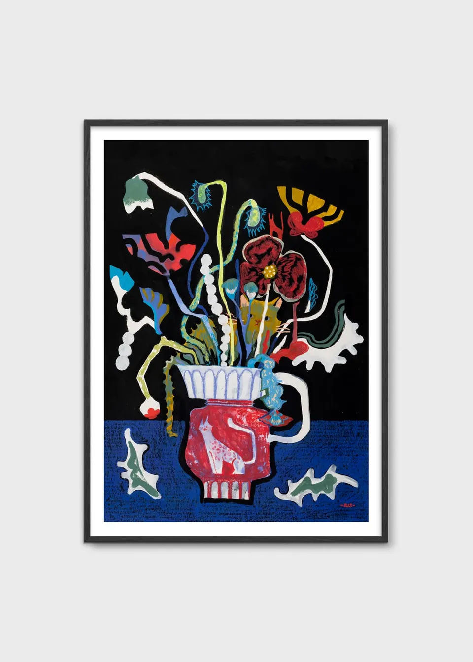 The Poster Club Art Prints The Vase Kunstdruck 30x40 cm schwarz
