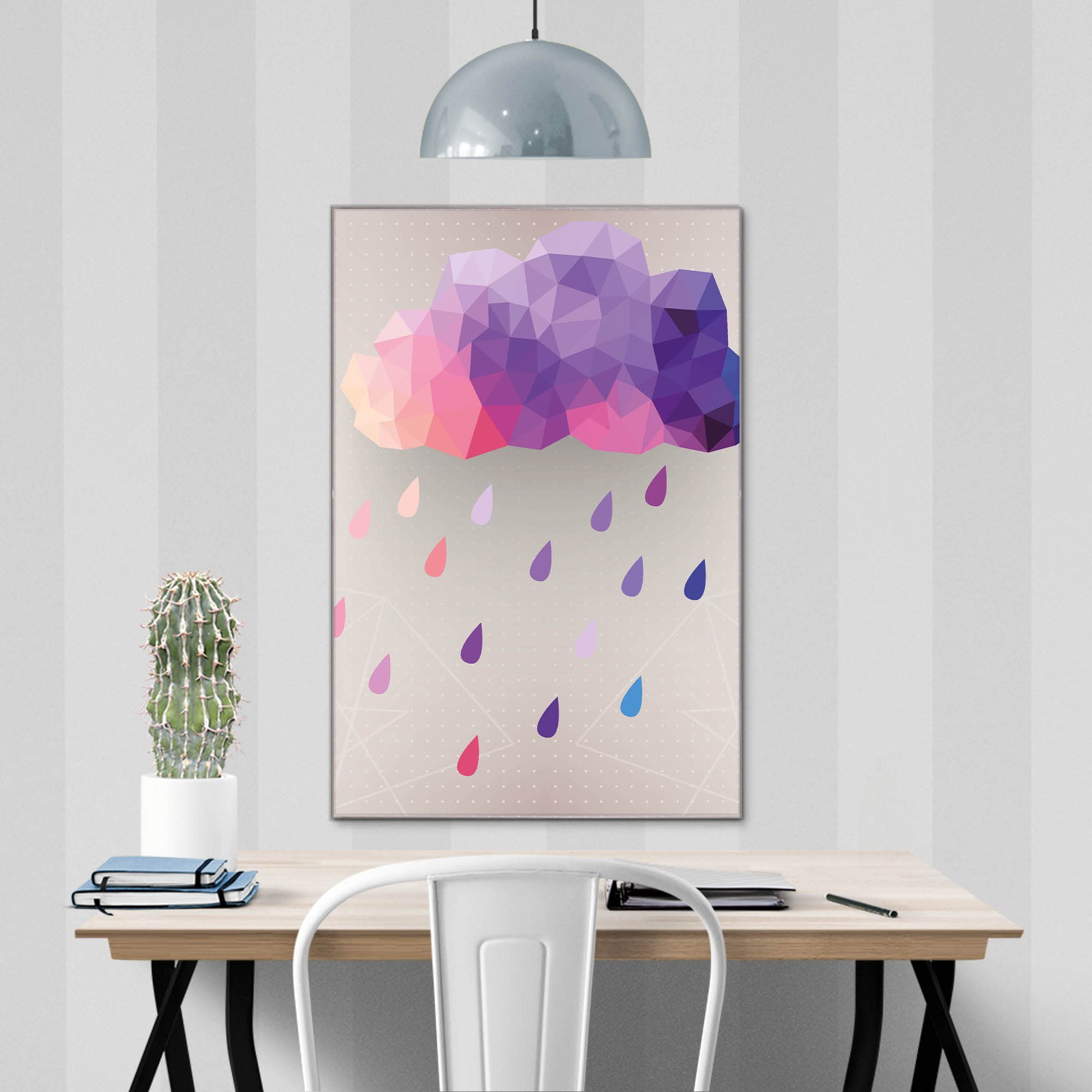 Banjado Magnettafel Regenwolke Magnetboard 60x40 cm Kinder