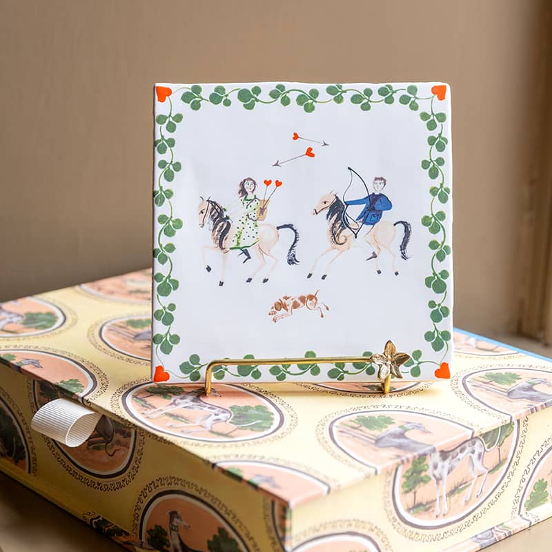 Storytiles Delft Blue Der Liebe Wandfliese Liebe Paar