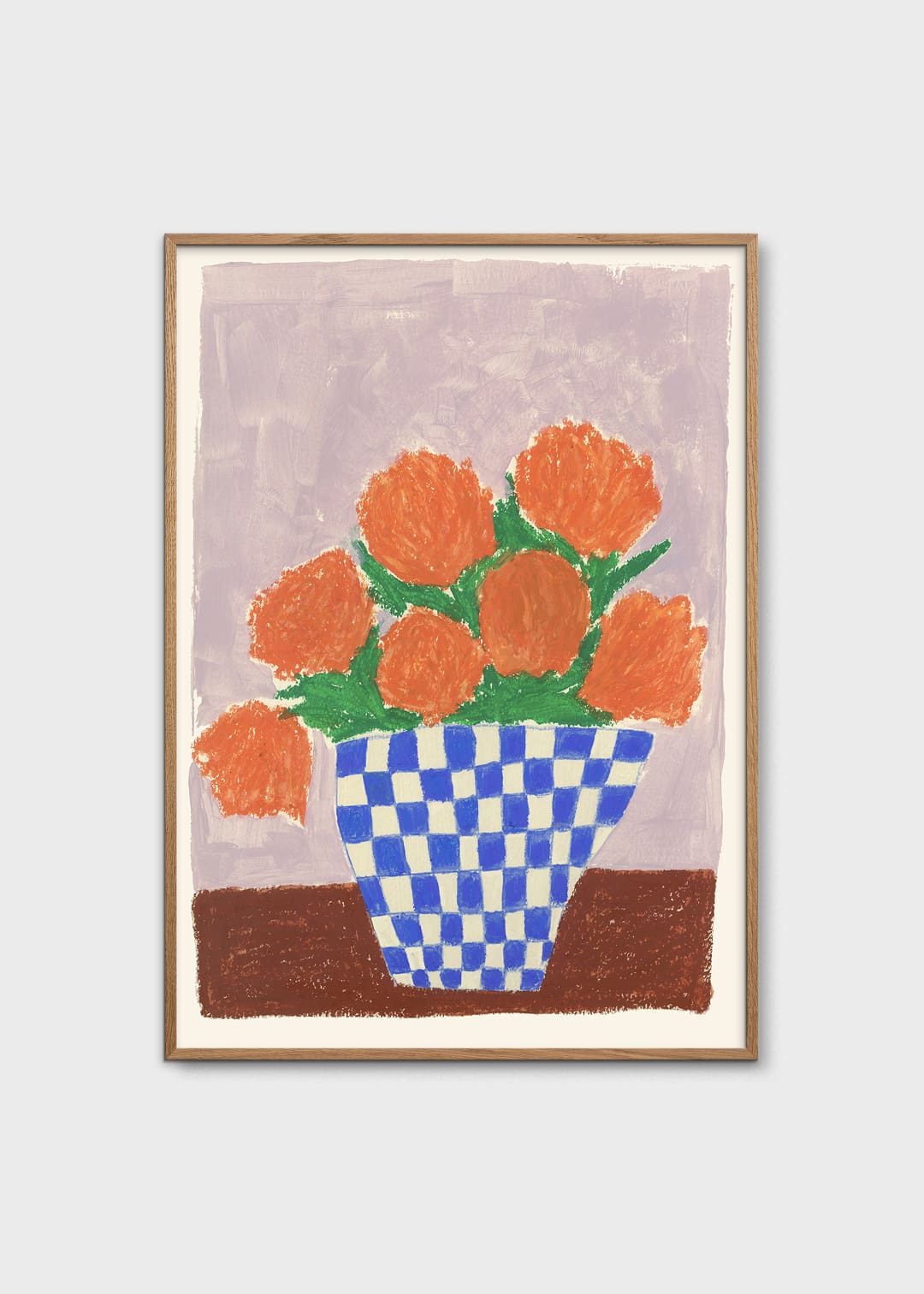 The Poster Club Orange Flowers Poster 30x40 cm orange