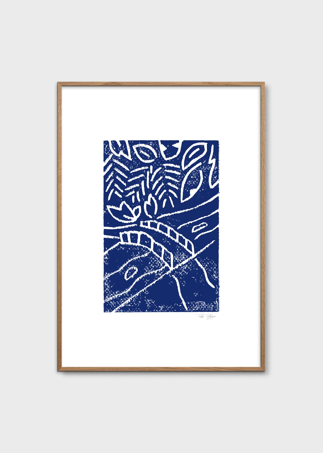 The Poster Club Art Prints 3 PM Poster A4 blau