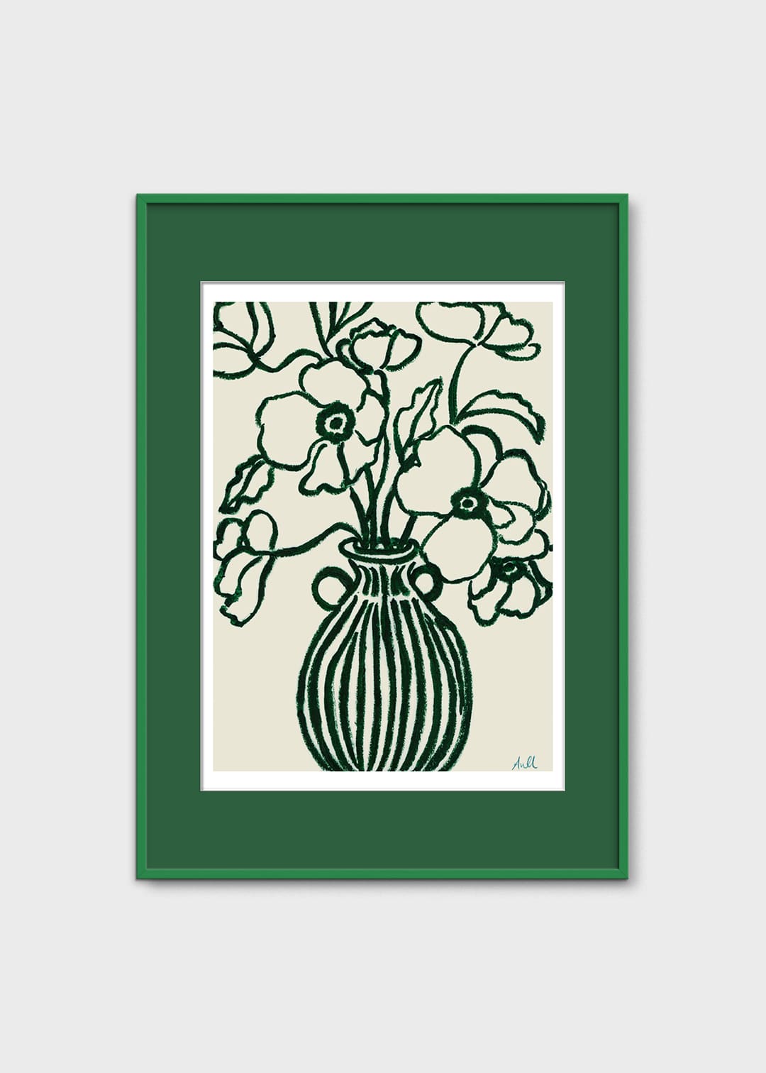 The Poster Club Poppy Studies III Poster 30x40 Grün