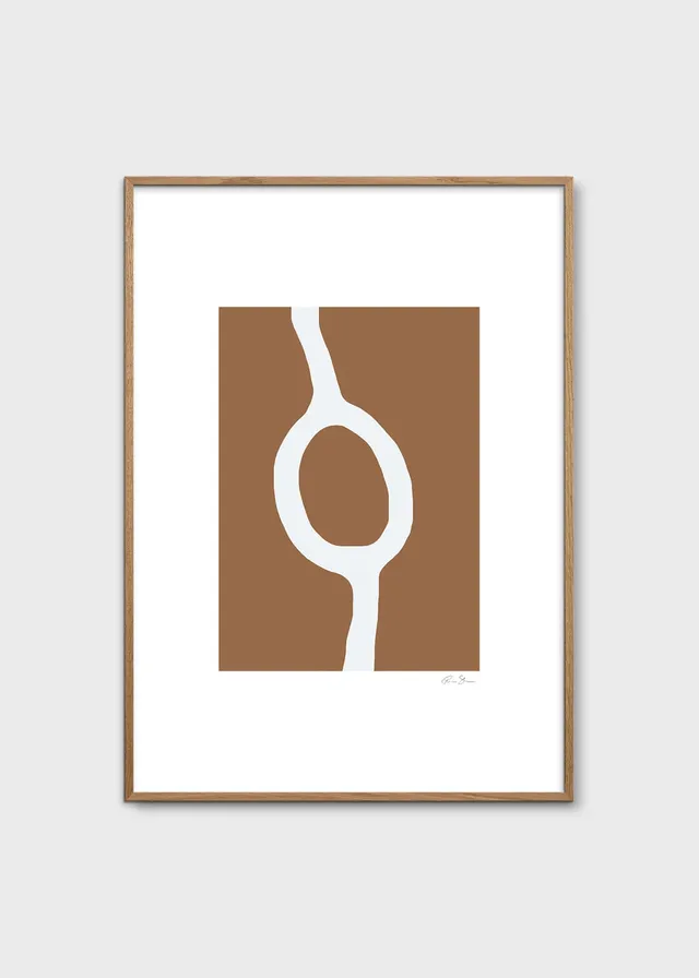 The Poster Club Composition 05 Kunstdruck 30x40 cm Braun