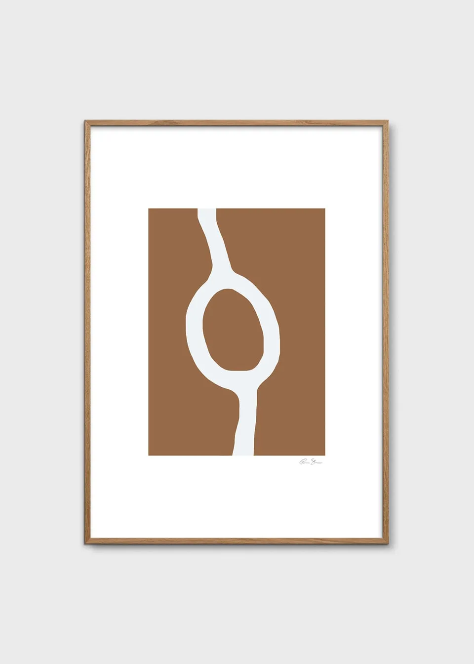 The Poster Club Composition 05 Kunstdruck 30x40 cm Braun