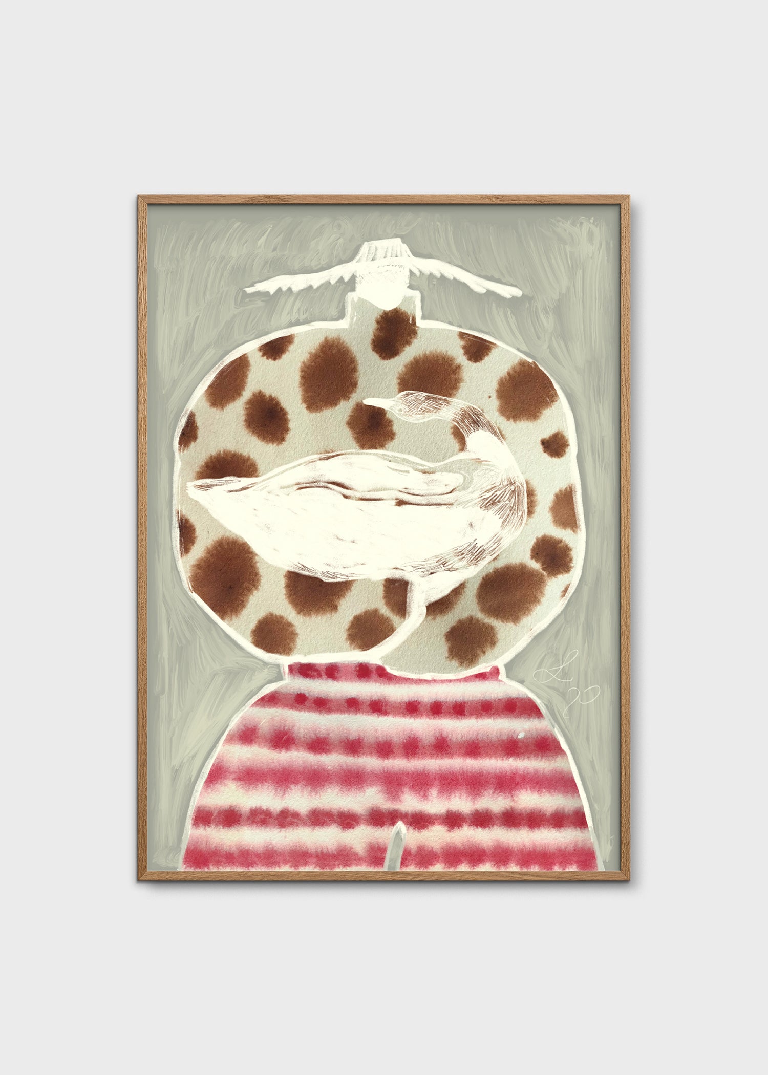 The Poster Club Art Prints Lovebird Poster 30x40 cm Tiermotiv