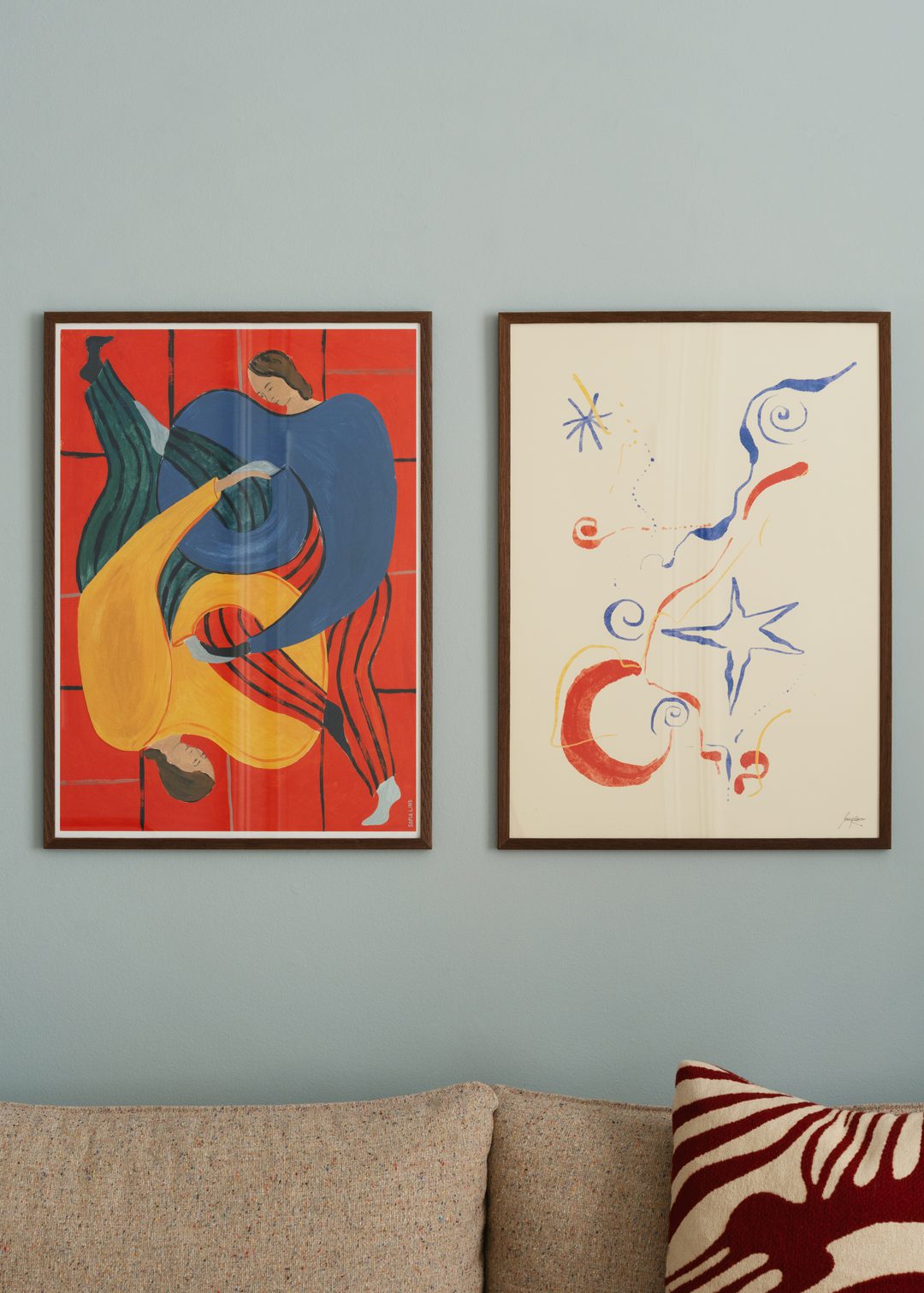 The Poster Club Perfect Match Pair 042 Kunstdruck 2er Set Rot