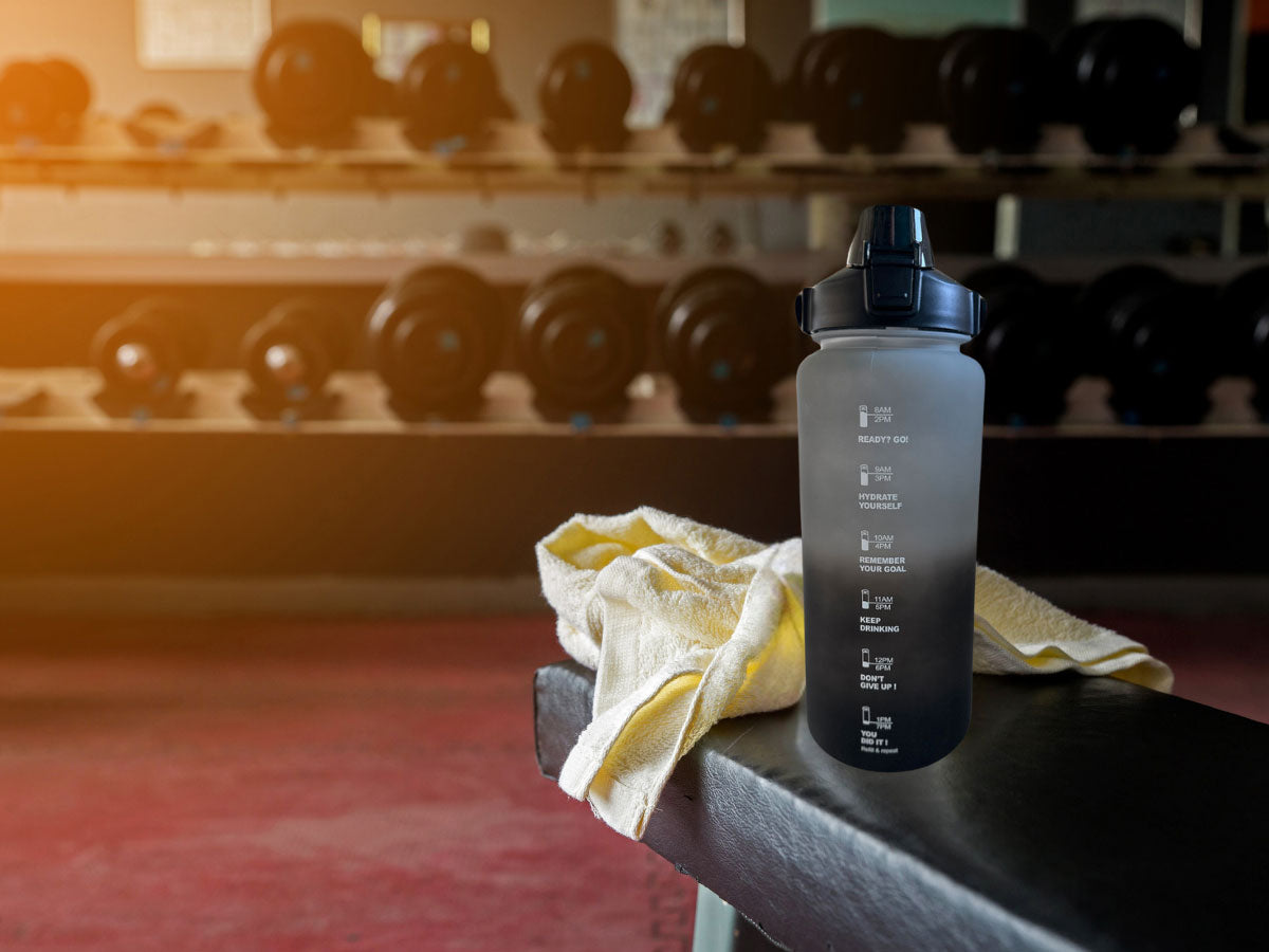LS-LebenStil Sportflasche 2000ml grau Tritan auslaufsicher