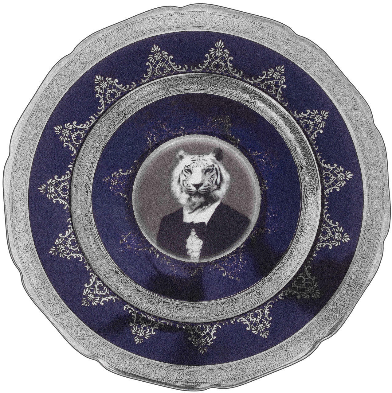 Mineheart Rugs The Tiger Rug Teppich Rund 200x200 Blau