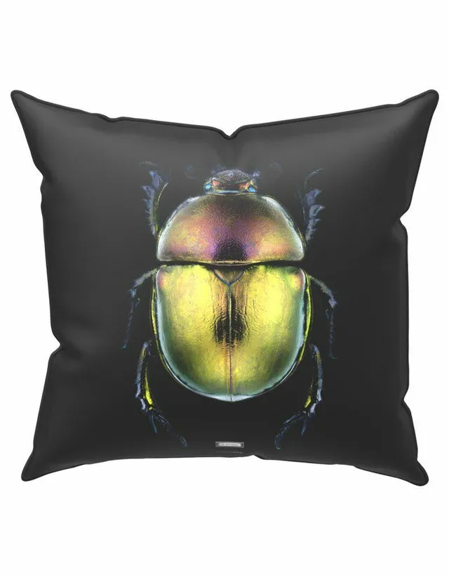 Mineheart Mr Geotrupes Kissen Käfer 45x45cm Schwarz