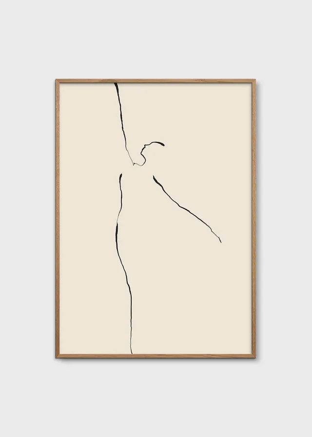 The Poster Club Art Prints Dancer 02 Poster 30x40 cm beige