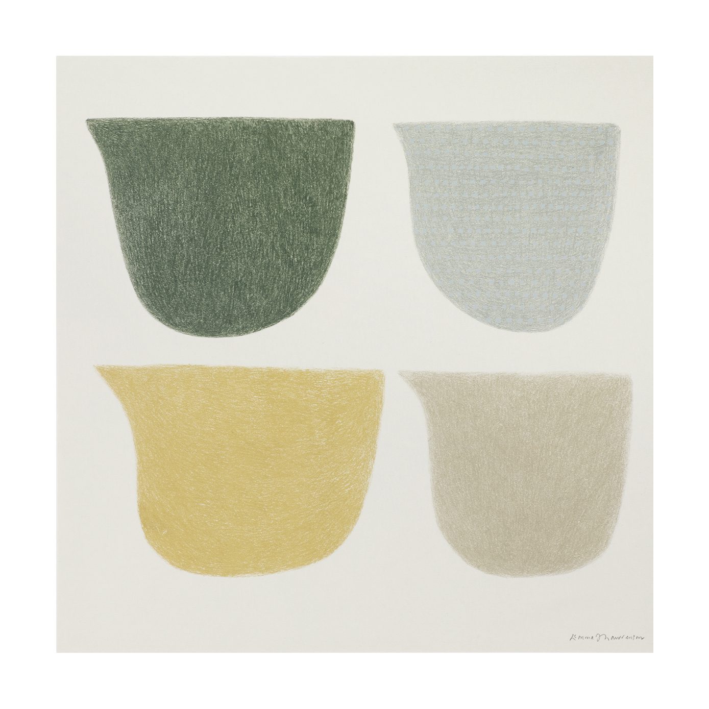 The Poster Club Art Prints Sitting Quietly Poster 50x50 beige