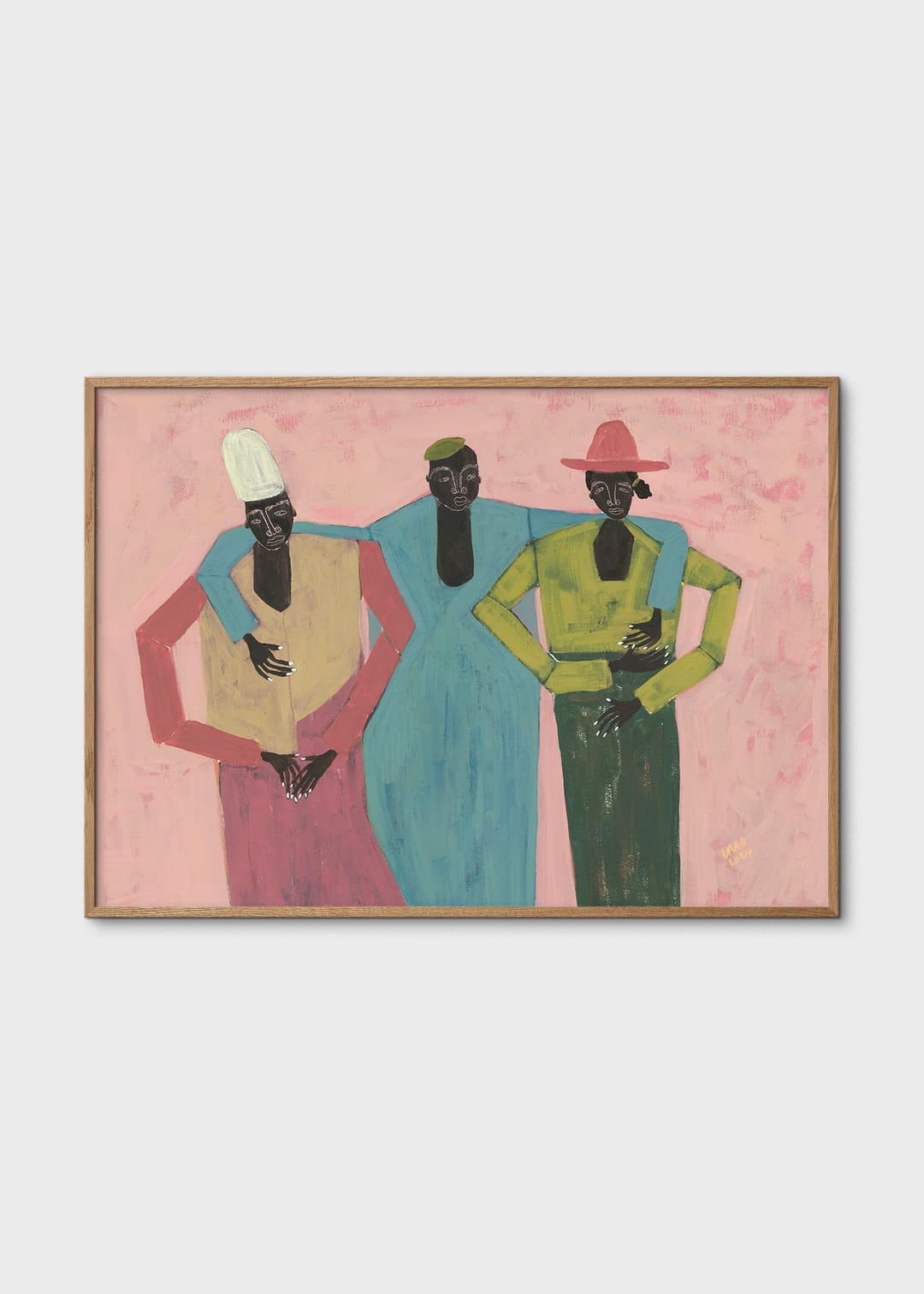 The Poster Club Three Sisters Poster 30x40 cm rosa figurativ