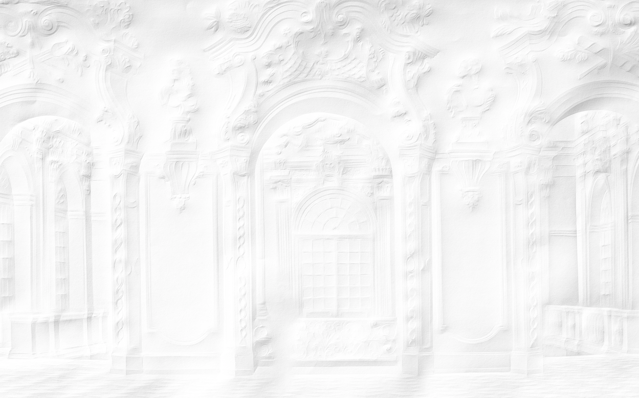 Mineheart Paper Palace Fototapete 250x300 cm weiss