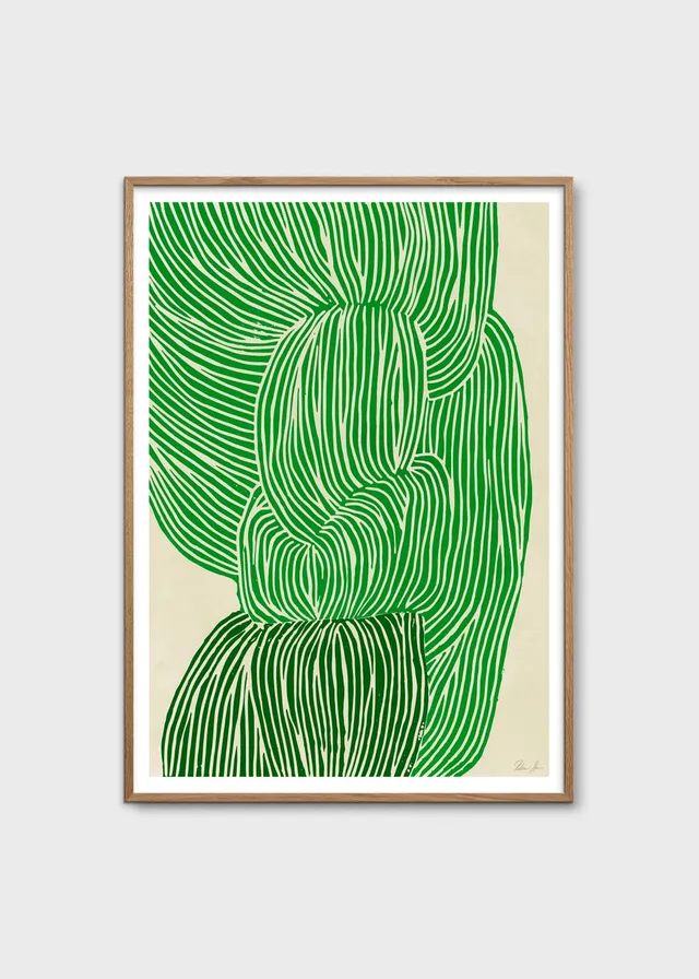The Poster Club Green Ocean Poster 50x70 cm Grün-Beige