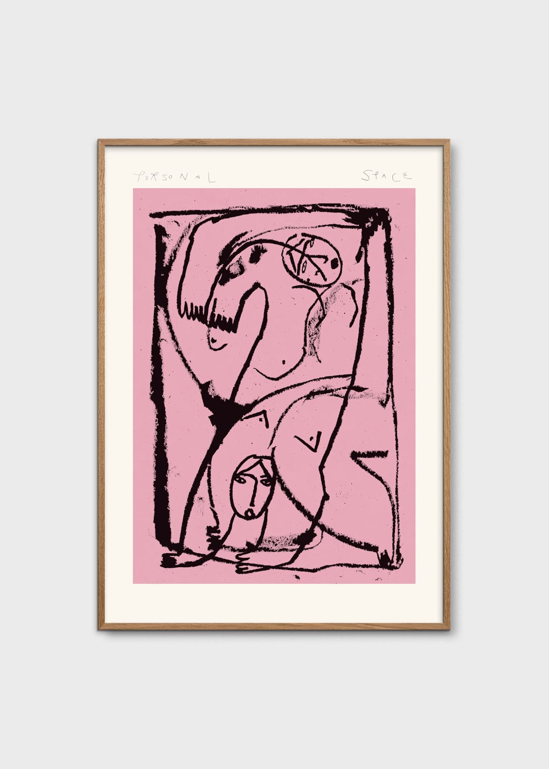 The Poster Club Personal Space Kunstdruck 30x40 cm rosa