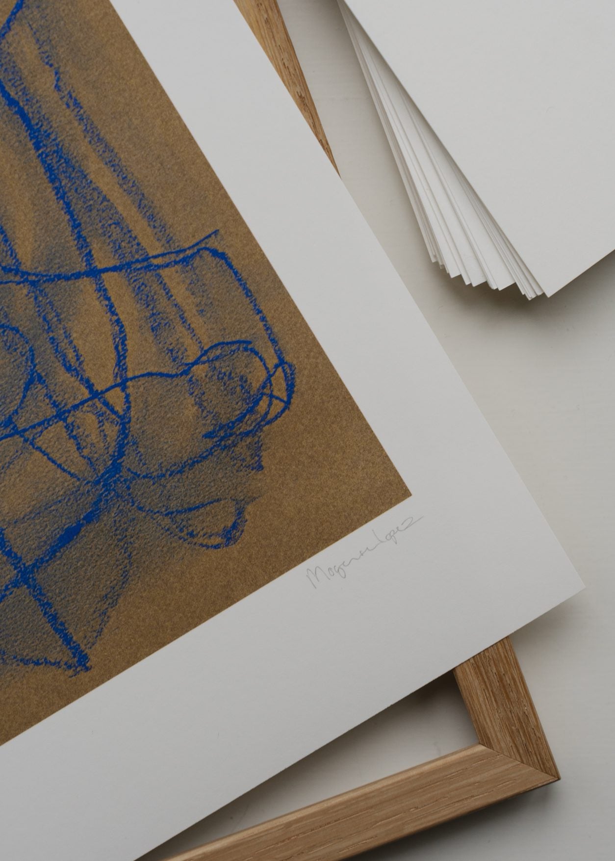 The Poster Club Art Prints Blue Doodle Poster 30x40 cm blau