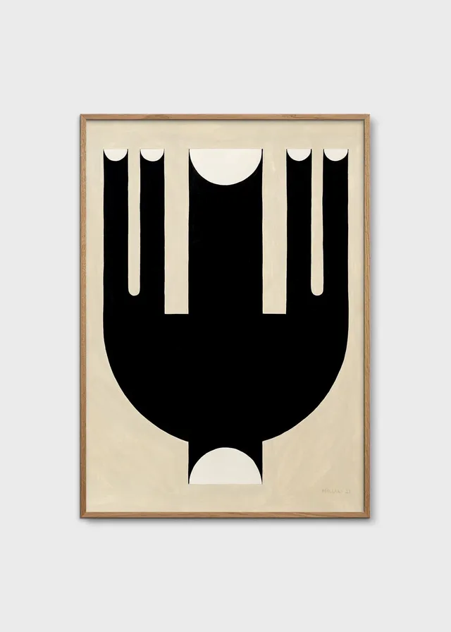 The Poster Club Five Openings Vase Poster 30x40 beige