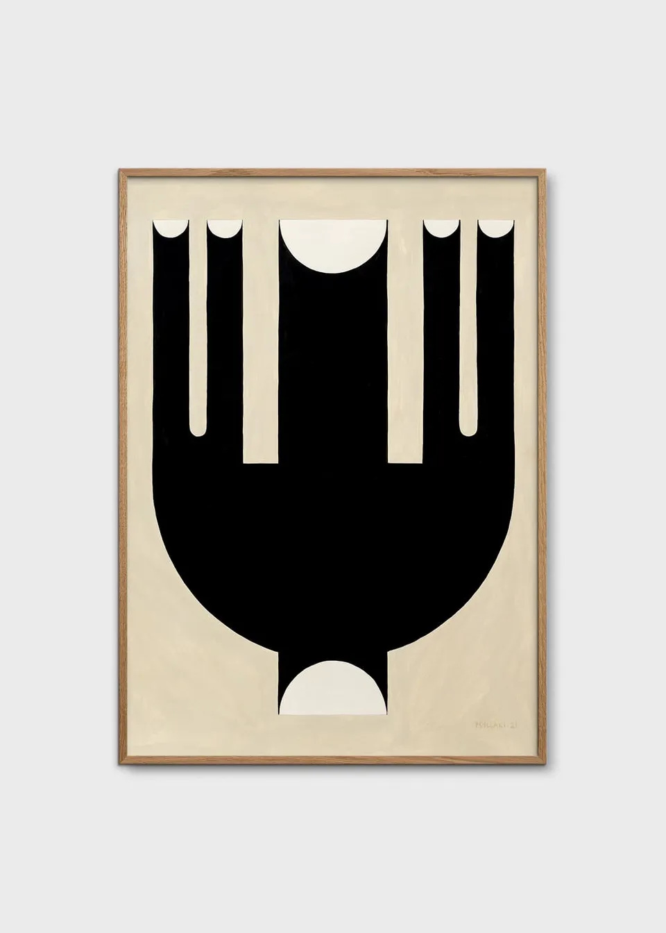 The Poster Club Five Openings Vase Poster 30x40 beige