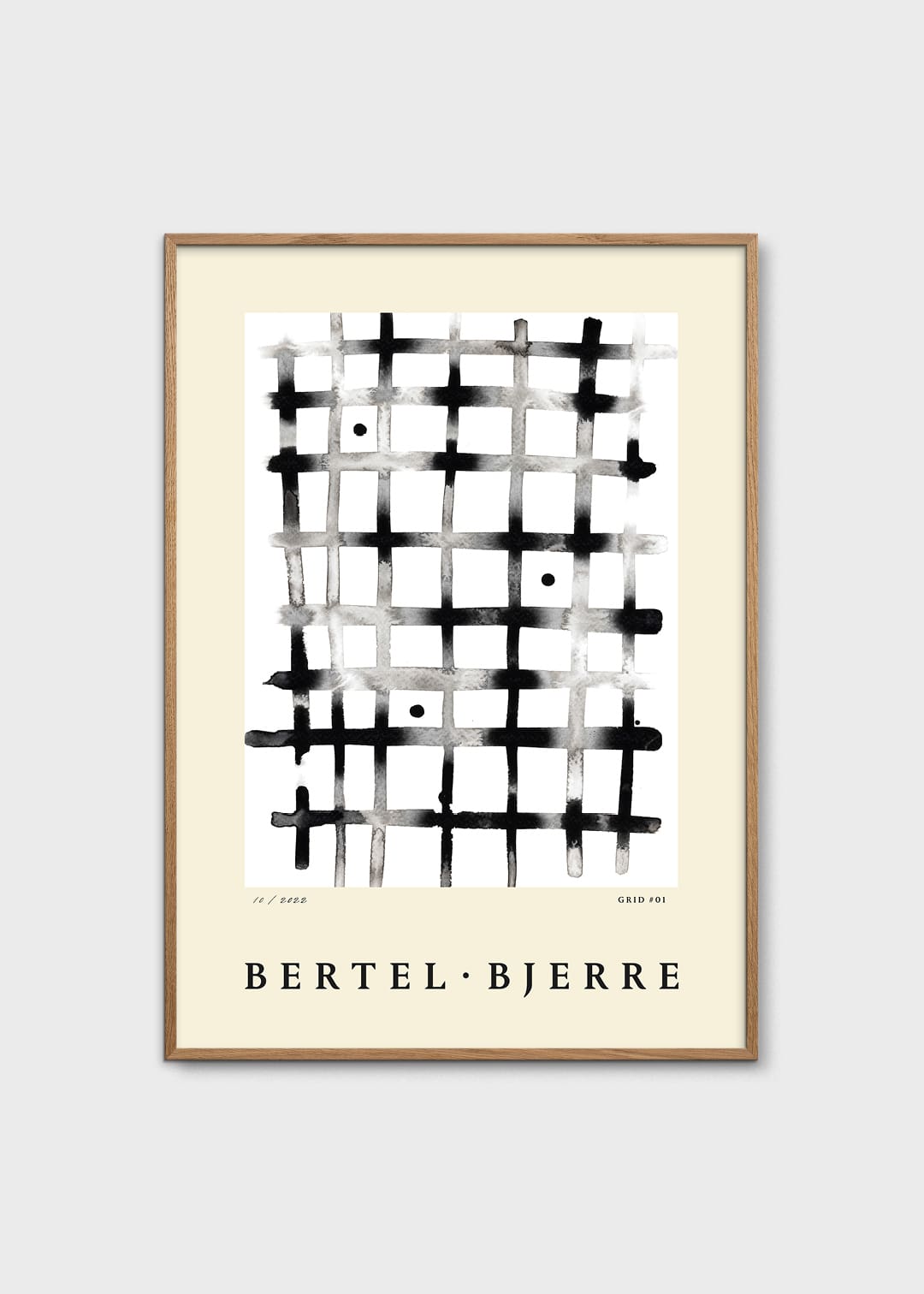 The Poster Club Grid 01 Kunstdruck 50x70 cm schwarz-weiß