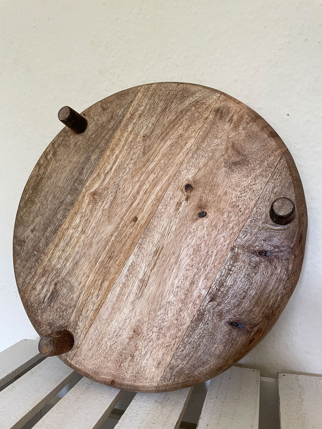 LS-LebenStil Dehli Servierteller Mango Holz 37cm rund
