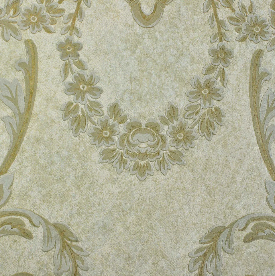 Mineheart Wimpole Floral Tapete Beige 53cmx10m geprägt