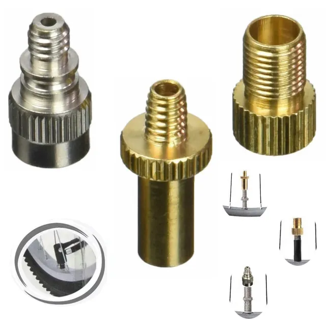 LS-LebenStil Ventil-Adapter Set Fahrrad SV AV DV 3er