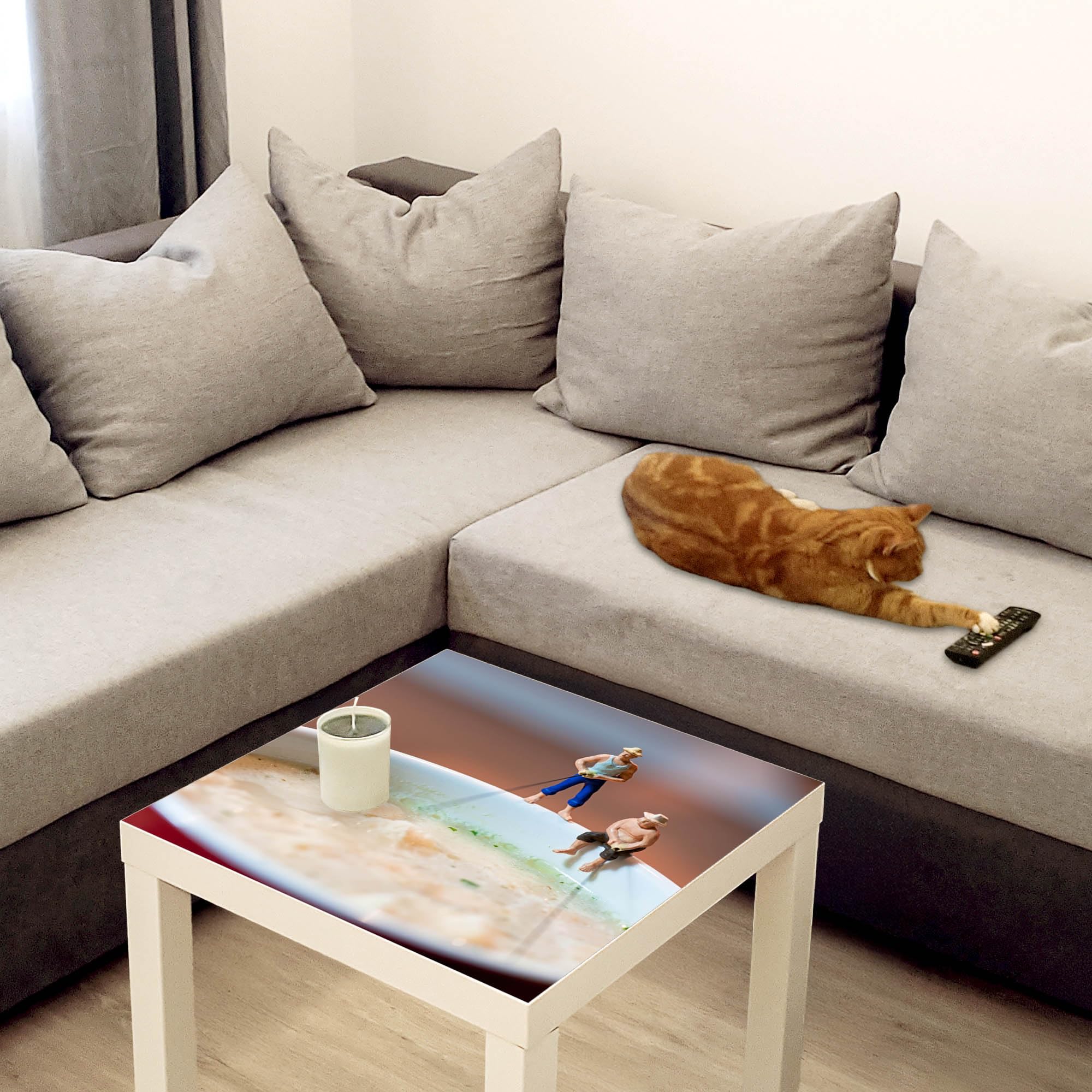 Banjado Möbelfolie Männersache Tischfolie 55x55 selbstklebend