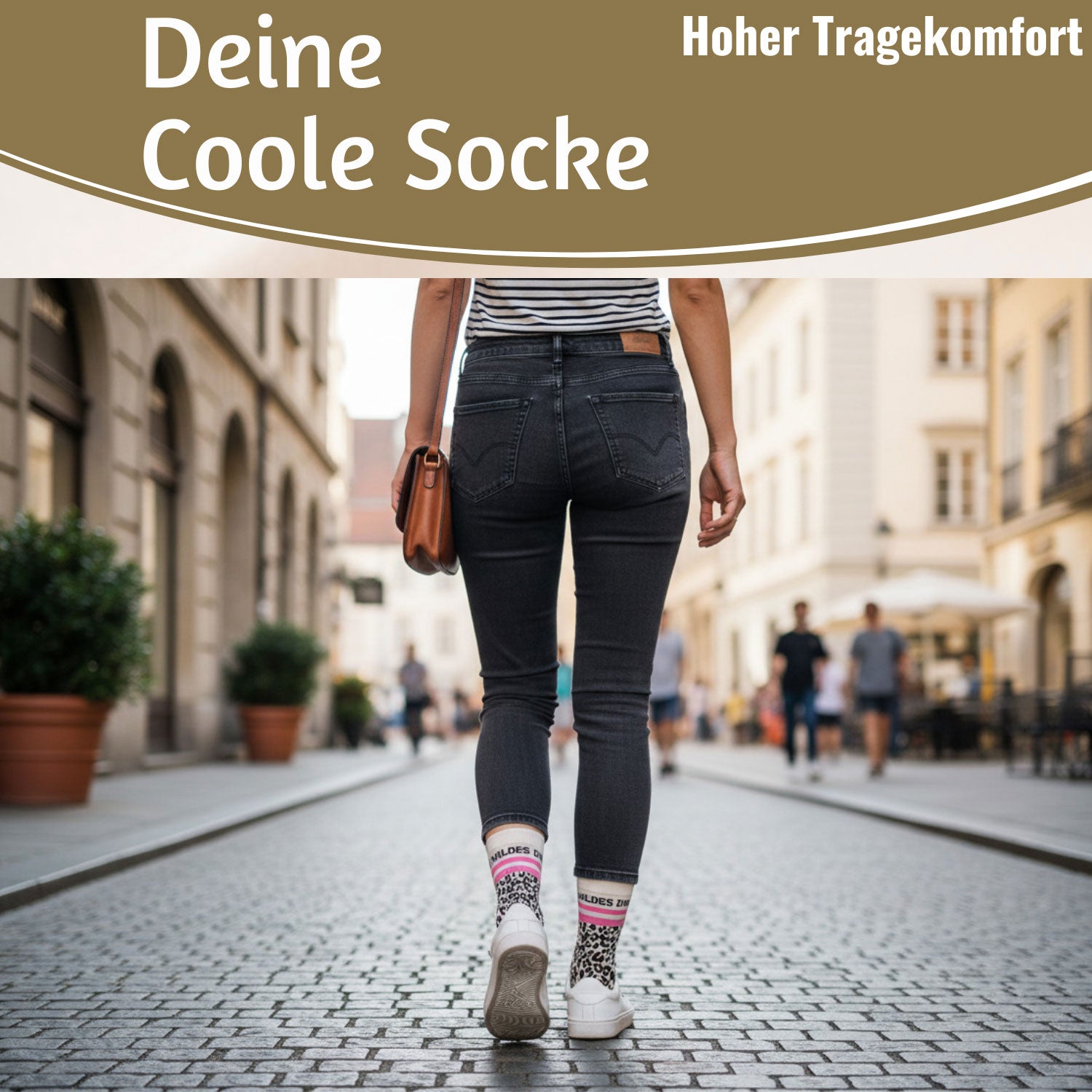 LS-LebenStil Socke 36-40 Du Wildes Ding Leo Damen