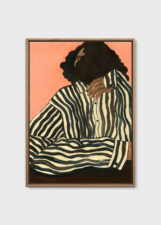 The Poster Club Serene Stripes Canvas 30x40 cm Gerahmt