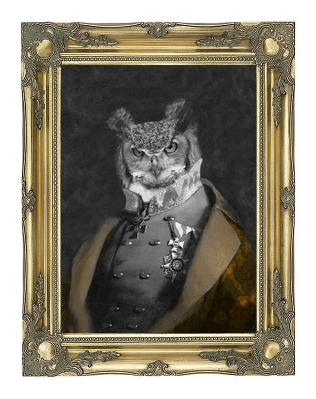 Mineheart Grandfather Olaf Gold Edition Leinwandbild 66x81cm