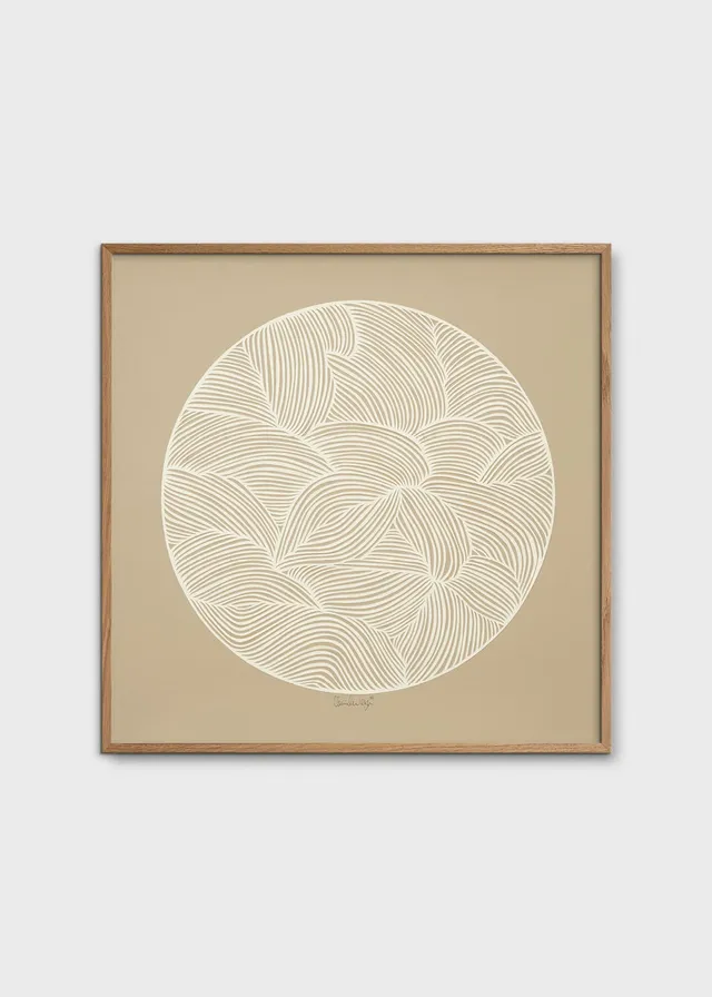 The Poster Club Art Prints Moon No. 01 Poster 50x50 cm beige