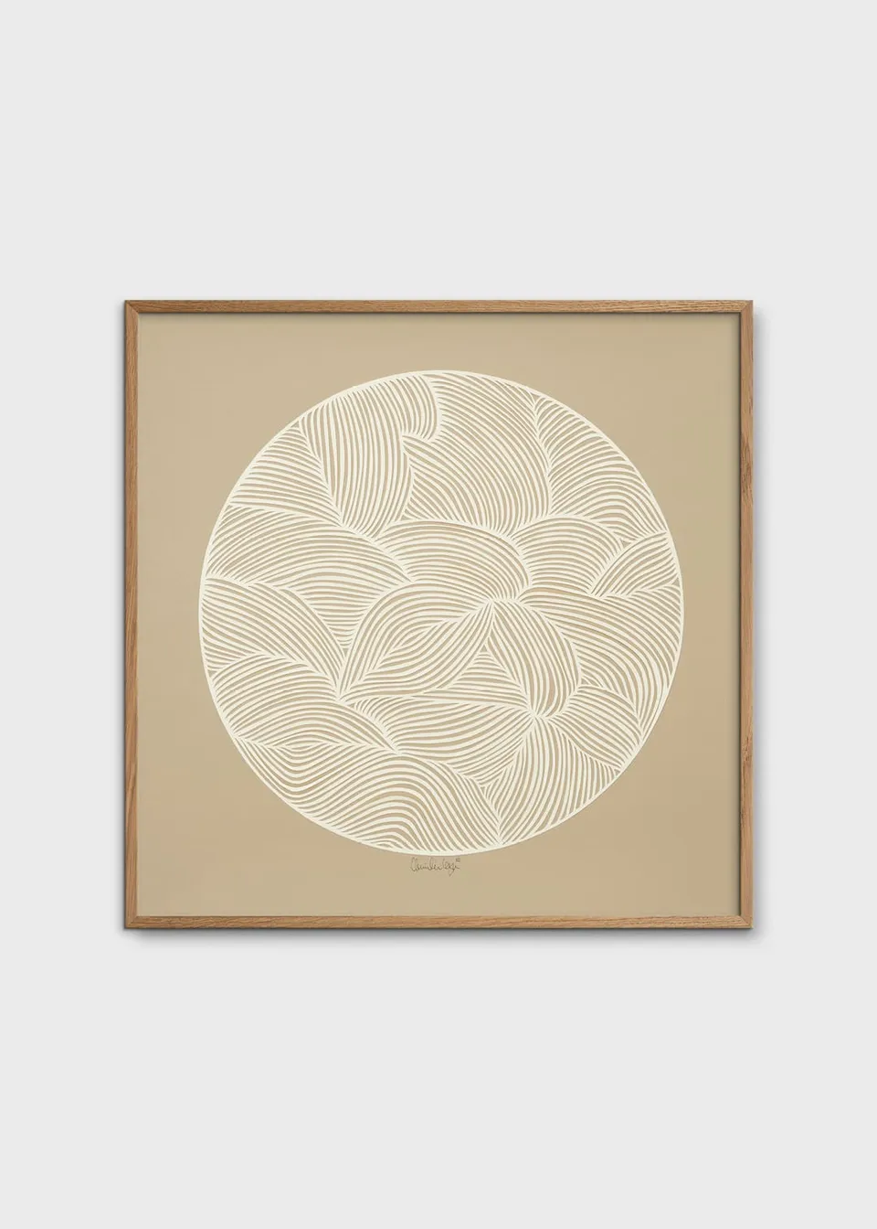 The Poster Club Art Prints Moon No. 01 Poster 50x50 cm beige