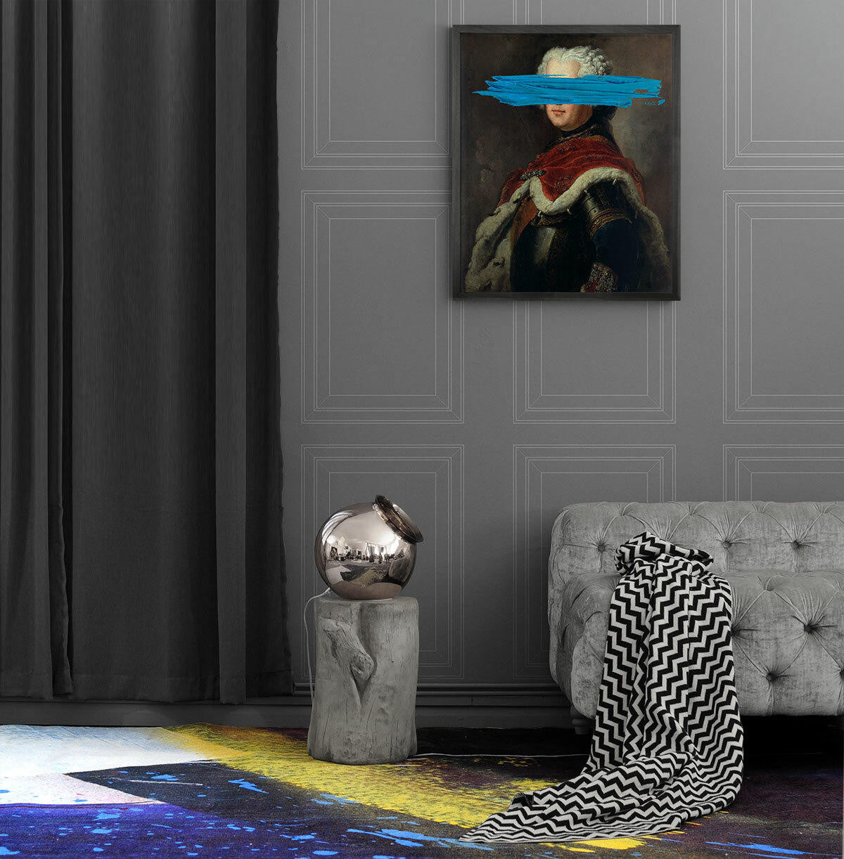 Mineheart Graffiti-2 Teppich Lila Grau 200x300cm