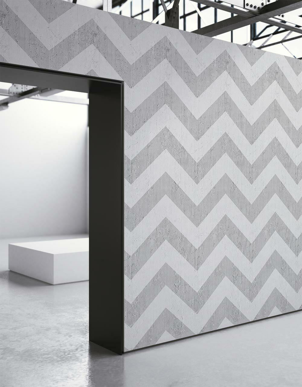 Mineheart Geometric Stripes Tapete Grau Mustertapete