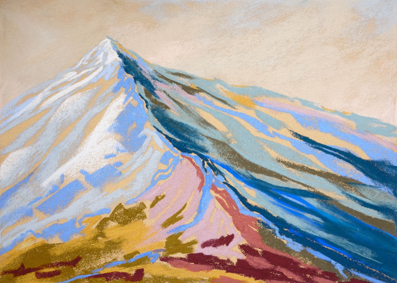 The Poster Club Velvet Peak III Kunstdruck 30x40 cm Bergmotiv