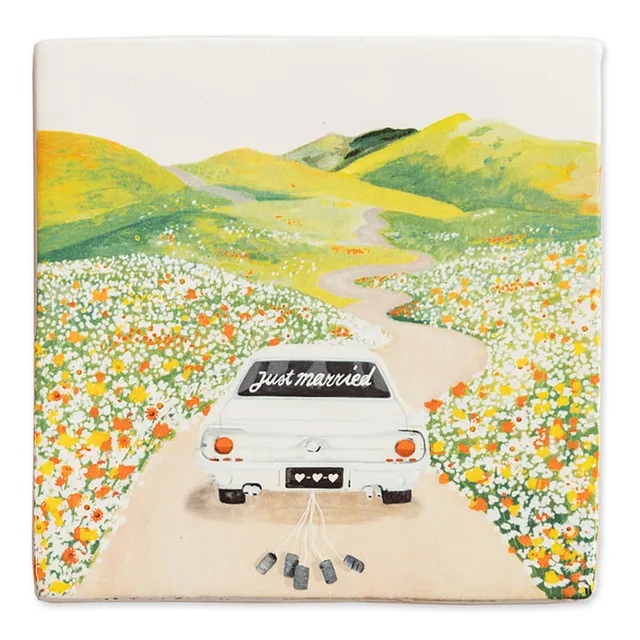Storytiles Delft Blue Just married Wandfliese S 10x10 Hochzeit