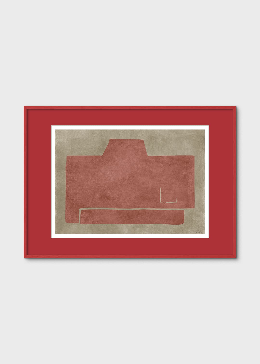 The Poster Club Art Prints Torso Poster 30x40 cm rot