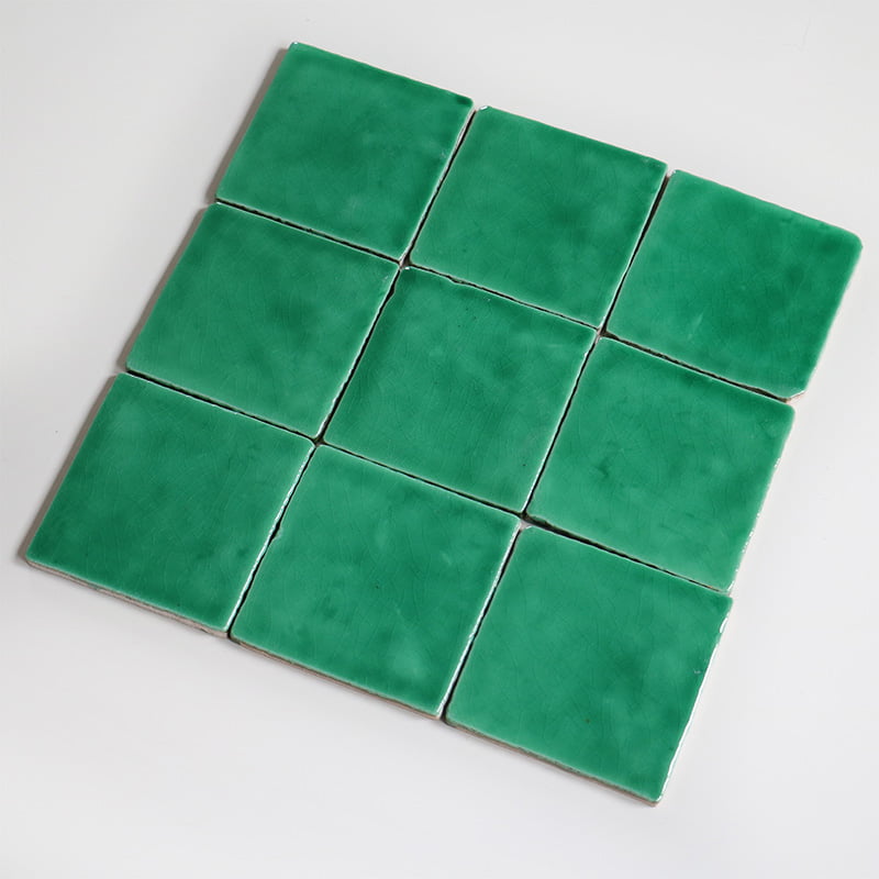 Storytiles Plain Tiles Helder Groen Wandfliese Grün 10x10 cm