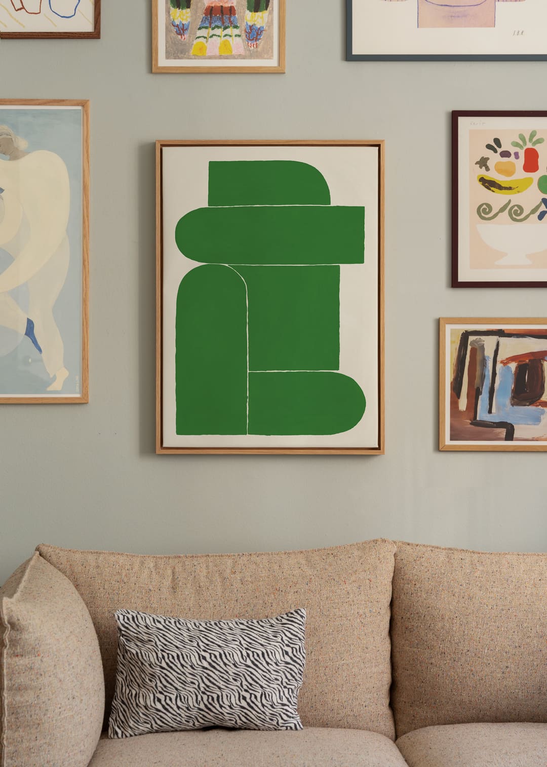 The Poster Club Art Prints 9PM Leinwandbild 50x70 cm Beige