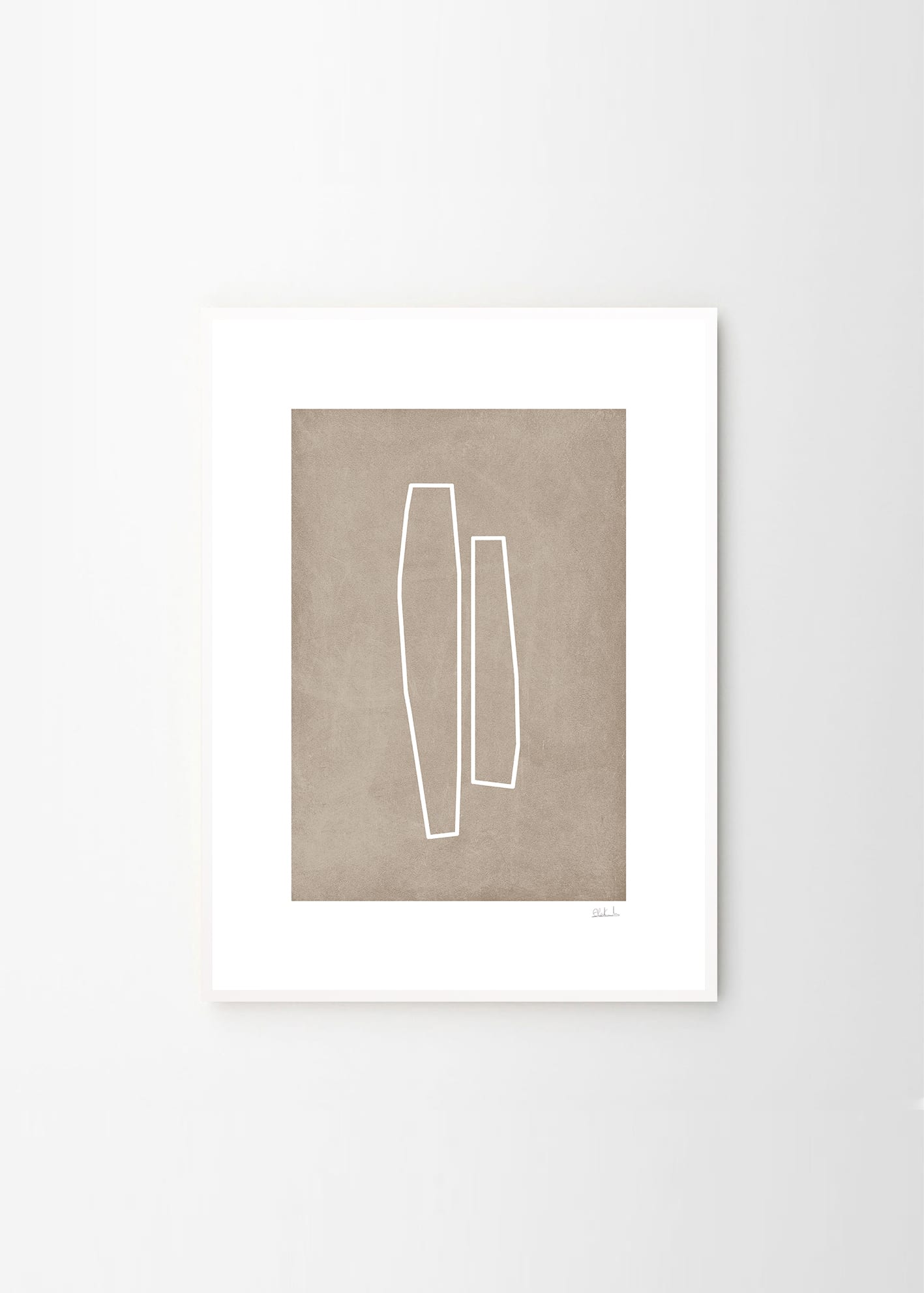The Poster Club Art Prints Form of Legs Poster 50x70 beige