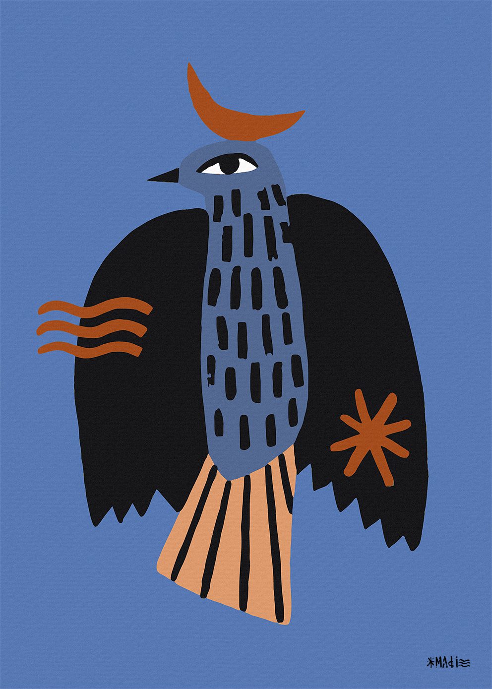 The Poster Club Art Prints Feeling Free Poster A4 Tiermotiv