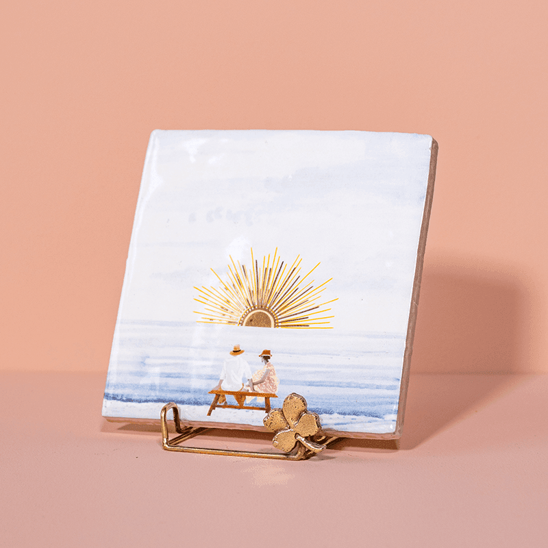 StoryTiles Tile Holders Golden Holdie Clover Halter Gold