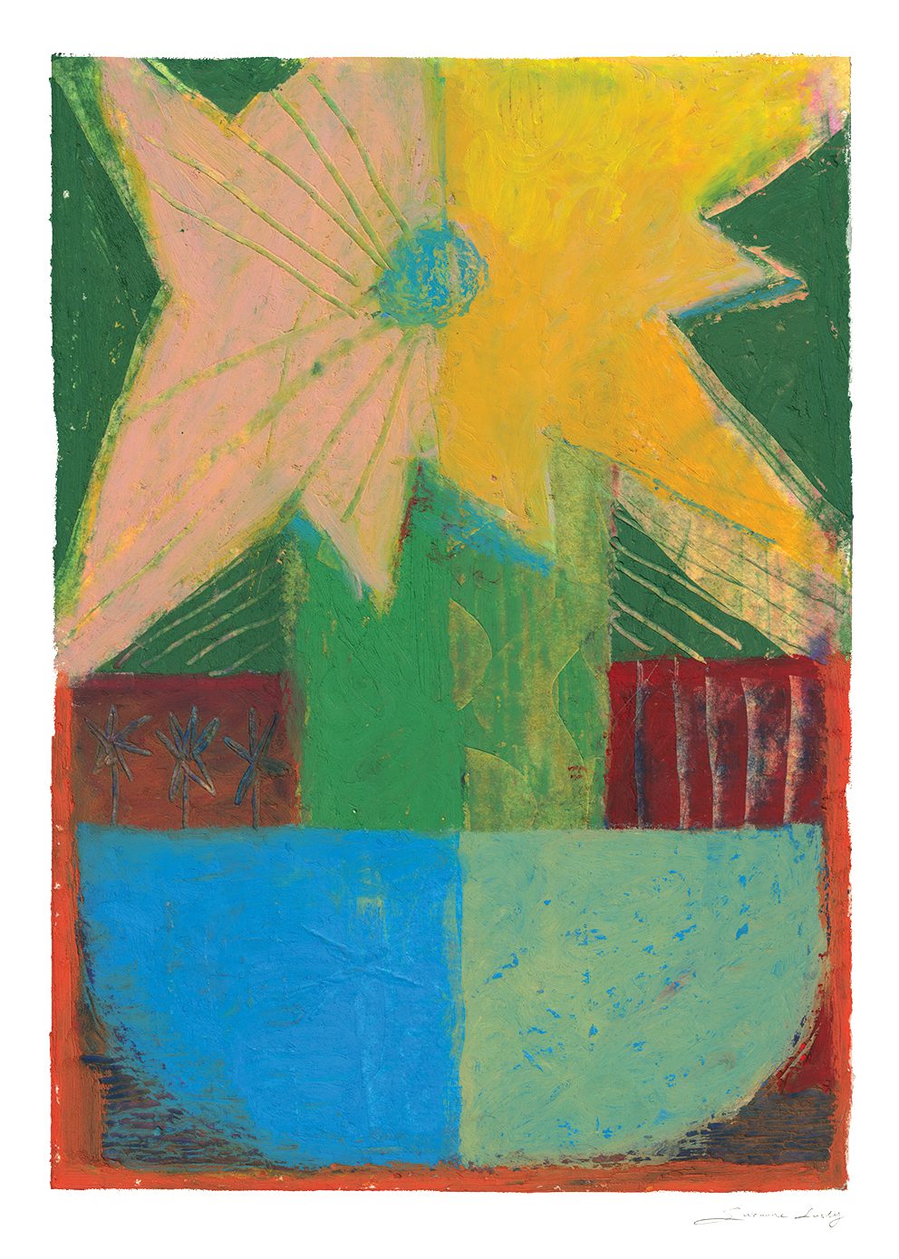 The Poster Club I Just Want to be Touched Poster 50x70 blau