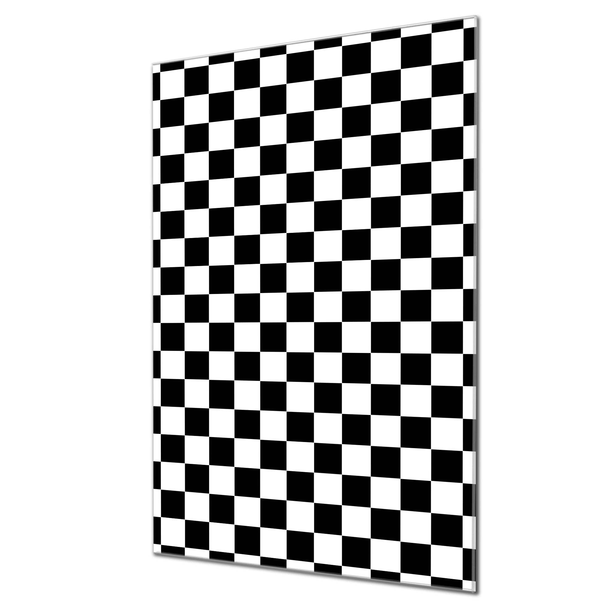Banjado Magnettafel Orange Polygon Magnetboard 40x60 abstrakt