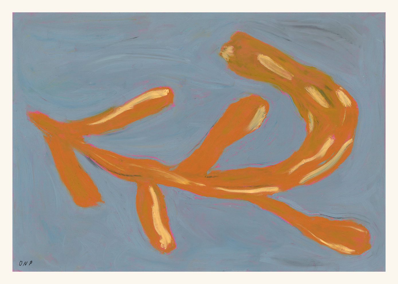 The Poster Club Orange gren Poster 30x40 cm botanisch orange