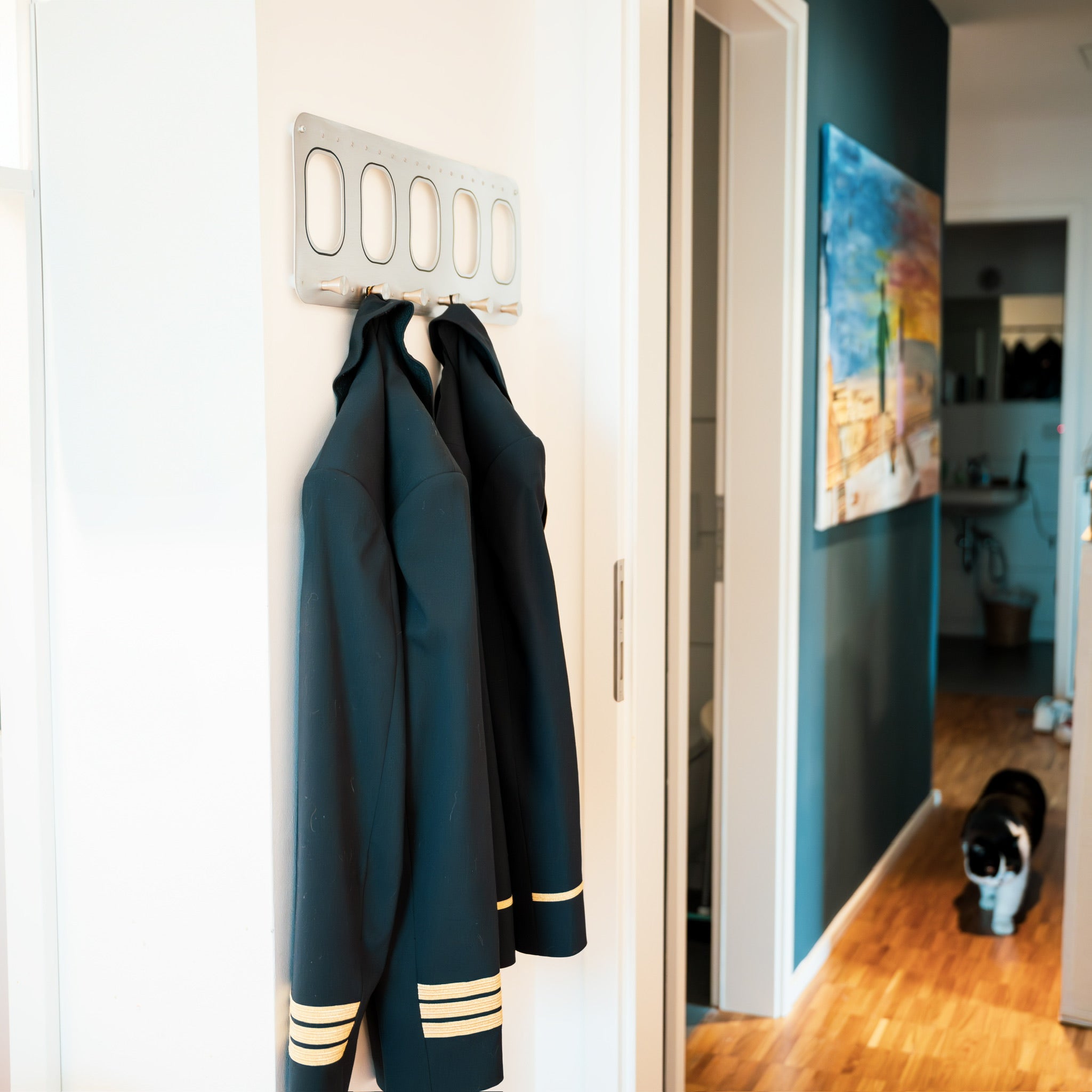 aircraftwindows Coat Racks Garderobe Flugzeugfenster 3 Fenster